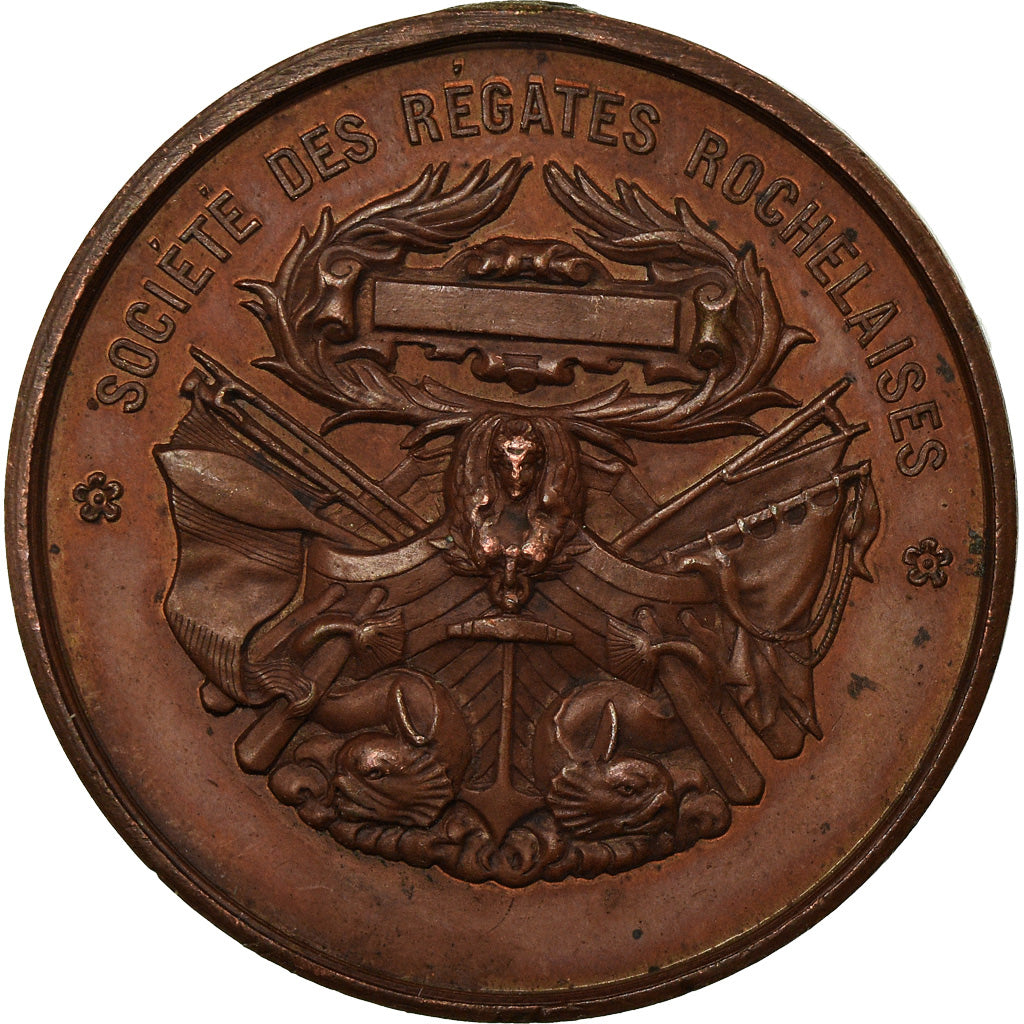 France, Medal, Société des Régates de la Rochelle, Shipping, AU(55-58)