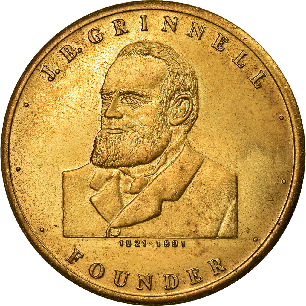 Stany Zjednoczone Ameryki, Medal, 125 Years, Grinnel Iowa, 1979, AU(55-58), Stop
