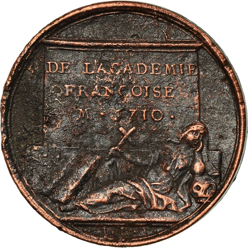 France, Médaille, Flechier, Evêque de Nimes, History, 1710, Dassier, TB