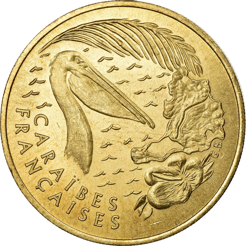 France, Médaille, 1 Euro de l'Ile de Saint-Martin, 1996, FDC