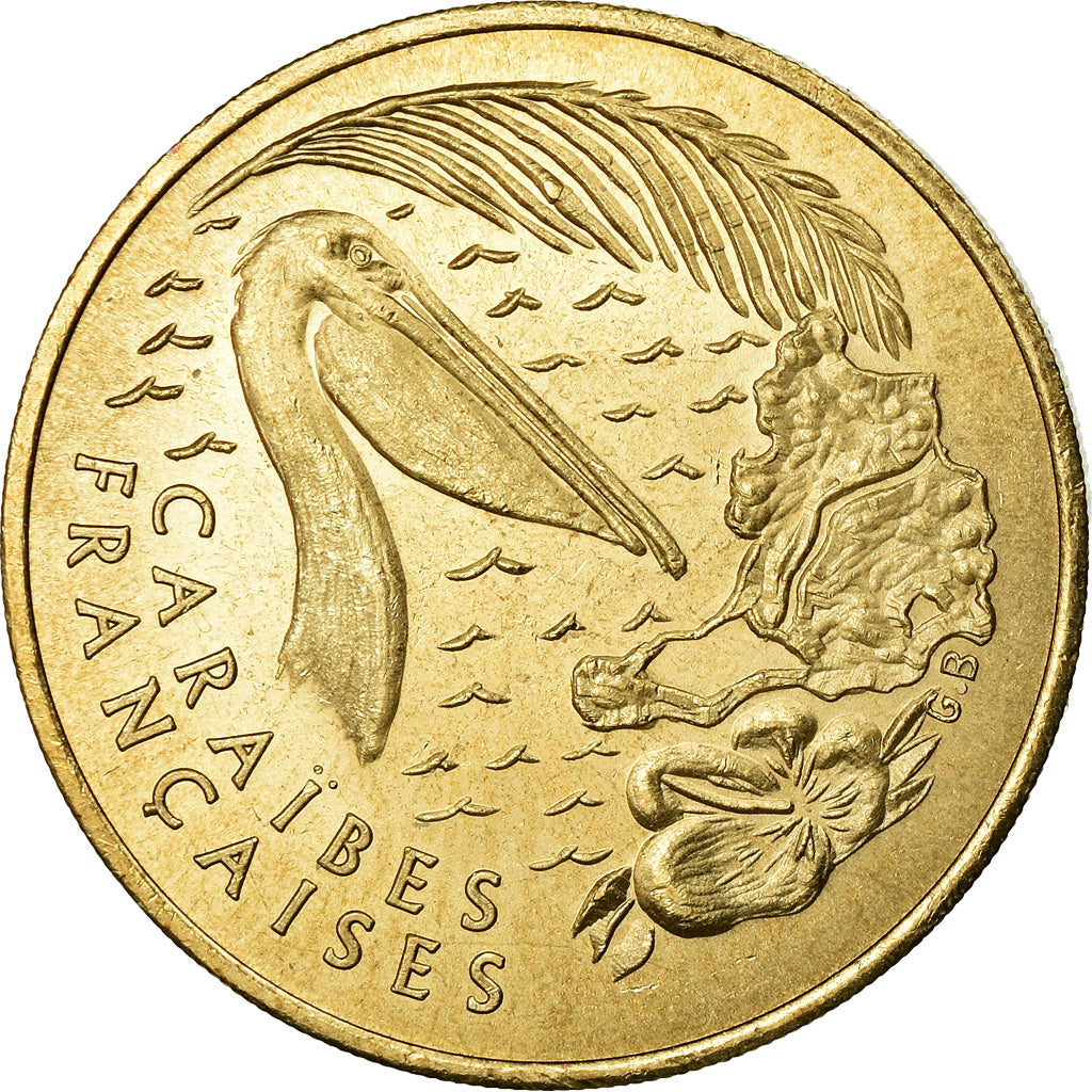 France, Medal, 1 Euro de l'Ile de Saint-Martin, 1996, MS(65-70)