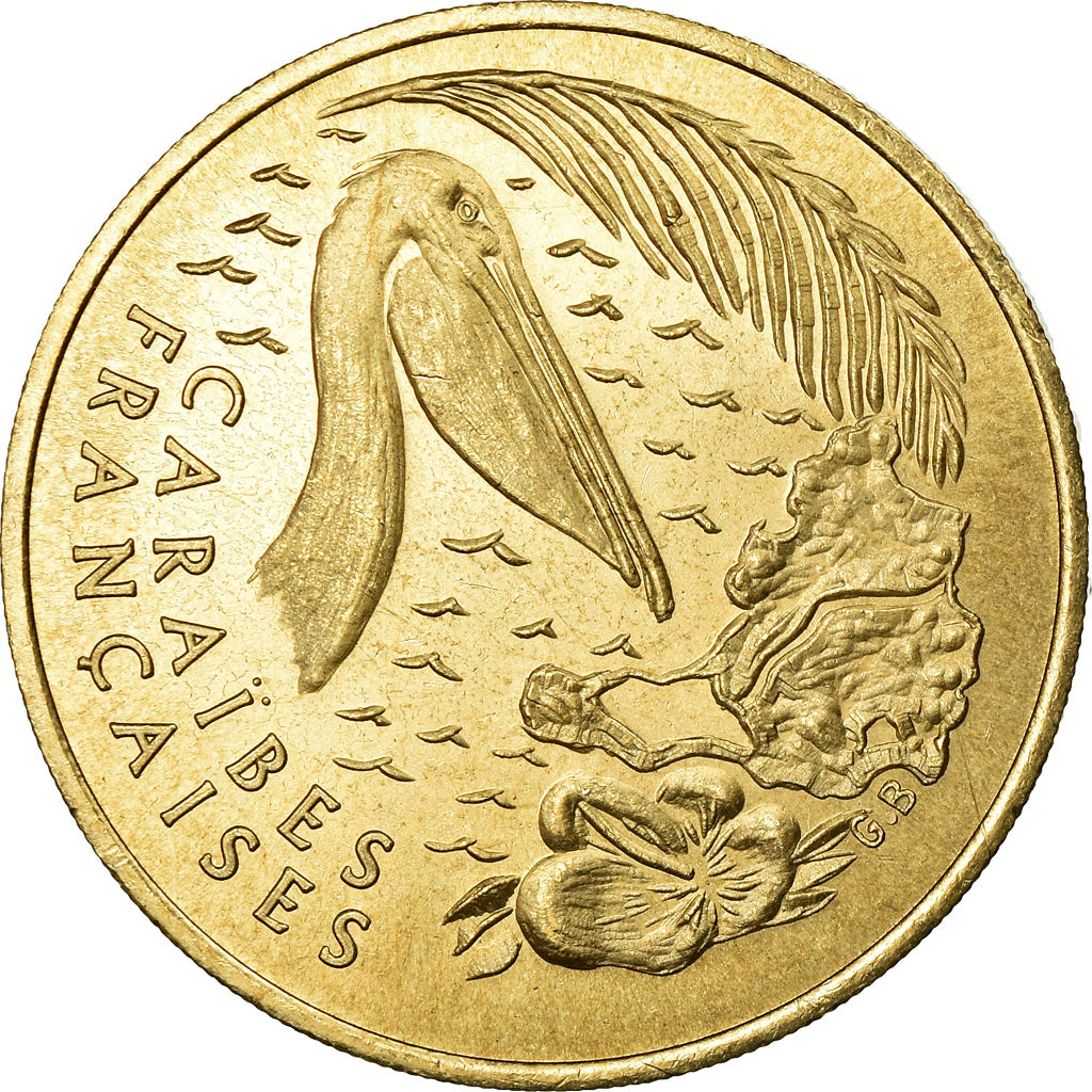 France, Medal, 1 Euro de l'Ile de Saint-Martin, 1996, MS(65-70)