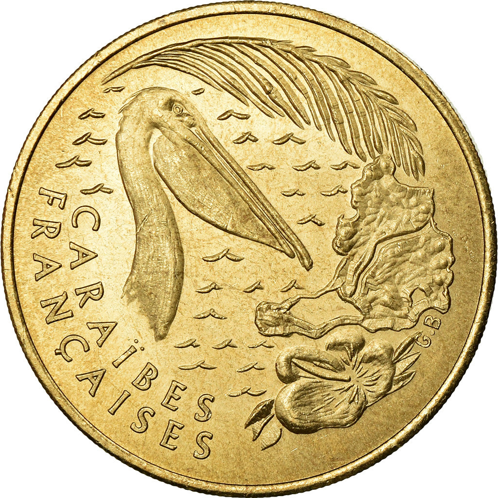 France, Medal, 1 Euro de l'Ile de Saint-Martin, 1996, MS(65-70)