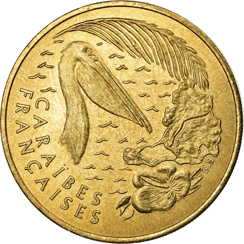 France, Medal, 1 Euro de l'Ile de Saint-Martin, 1996, MS(64)