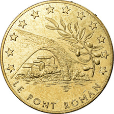 France, Medal, 1 Euro de la Ville de Nyons, 1996, MS(63), Copper-Nickel-Aluminum