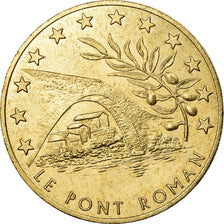 France, Medal, 1 Euro de la Ville de Nyons, 1996, MS(63), Copper-Nickel-Aluminum