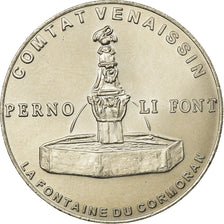 França, Token, 3 euro de Pernes-les-Fontaines, 1996, MS(65-70), Cobre-níquel