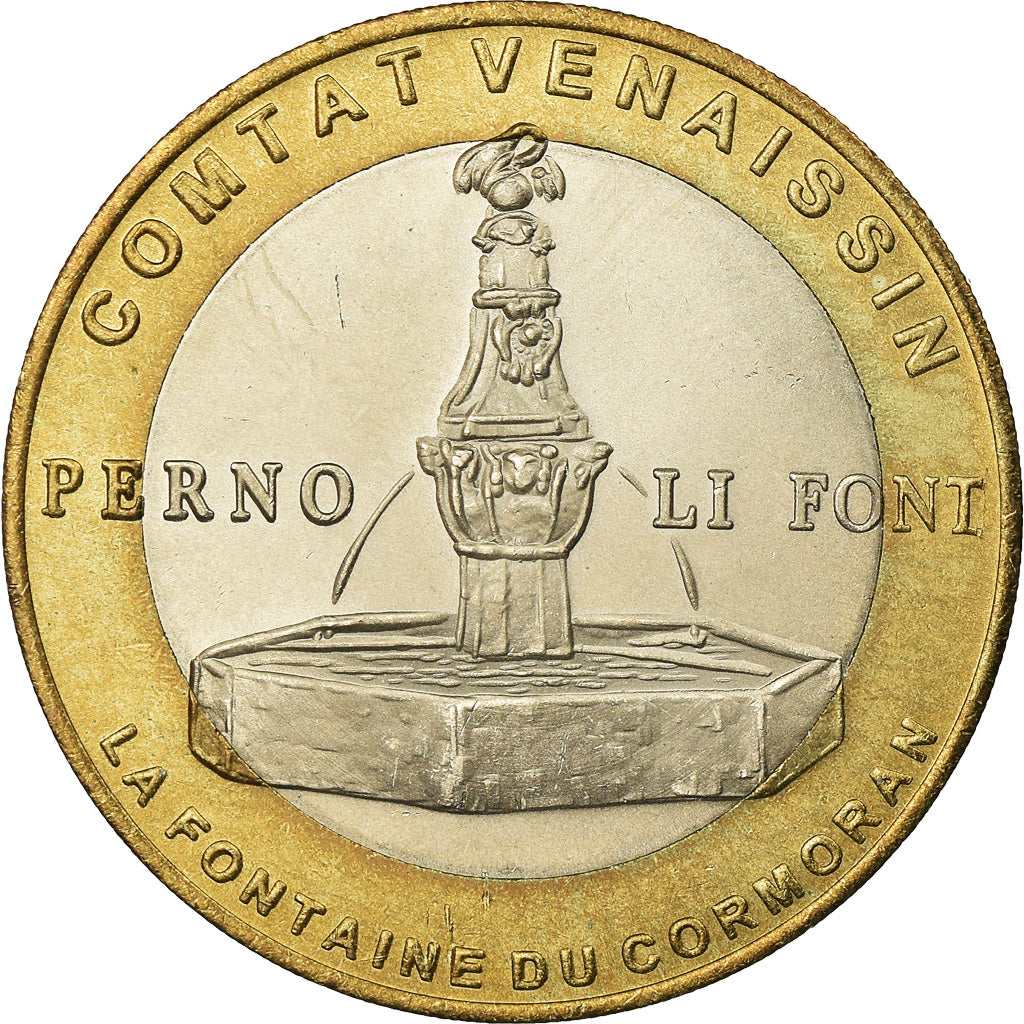 France, Token, 10 euro de Pernes-les-Fontaines, 1996, MS(64), Bi-Metallic