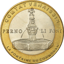 France, Token, 10 euro de Pernes-les-Fontaines, 1996, MS(64), Bi-Metallic