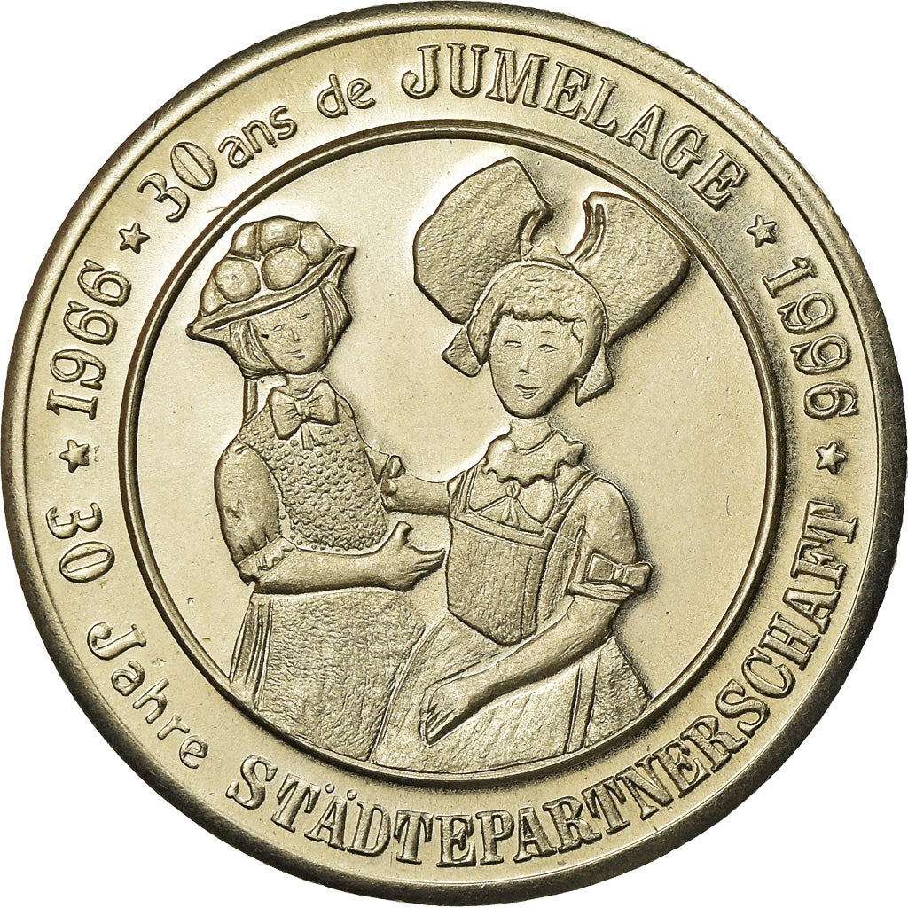 France, Token, 3 Euro de Sélestat, 1996, MS(65-70), Copper-nickel