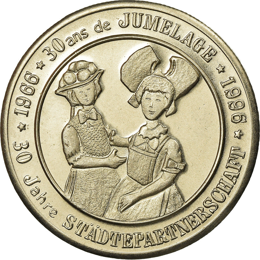 France, Token, 3 Euro de Sélestat, 1996, MS(65-70), Copper-nickel