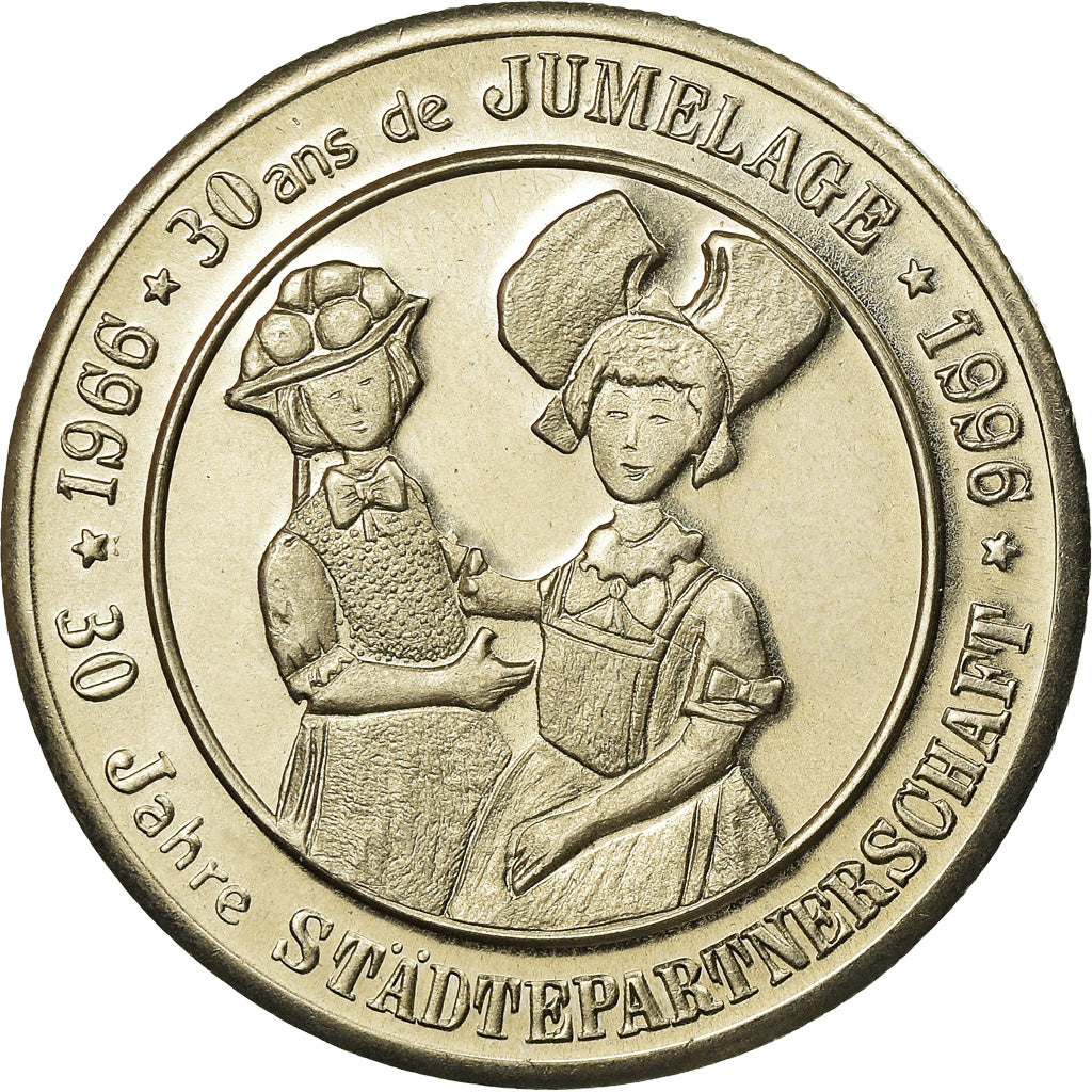 France, Token, 3 Euro de Sélestat, 1996, MS(65-70), Copper-nickel