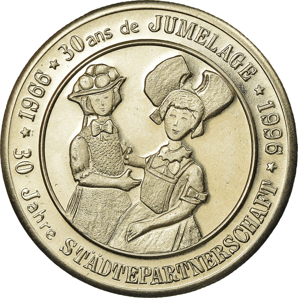 France, Token, 3 Euro de Sélestat, 1996, MS(64), Copper-nickel