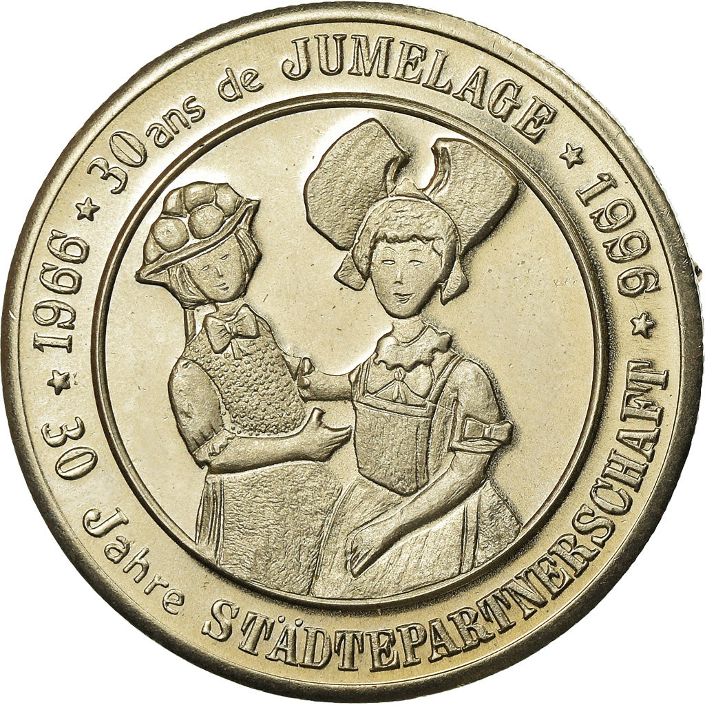 France, Token, 3 Euro de Sélestat, 1996, MS(64), Copper-nickel