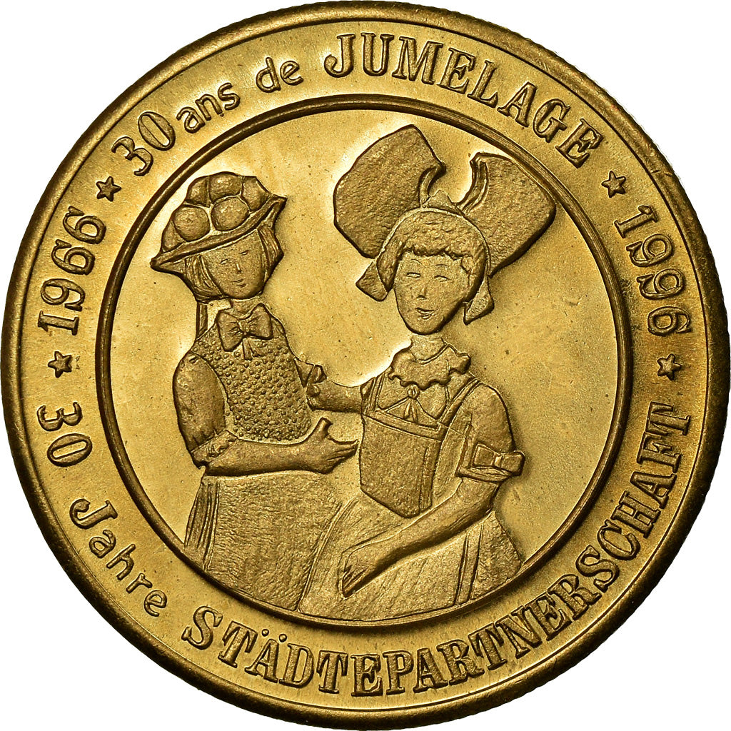 Frankrijk, Token, 3 Euro de Sélestat, 1996, FDC, Copper-Nickel-Aluminum