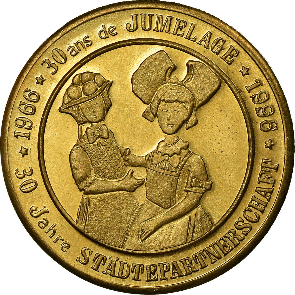 Frankrijk, Token, 3 Euro de Sélestat, 1996, FDC, Copper-Nickel-Aluminum