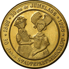 Francia, Token, 3 Euro de Sélestat, 1996, SPL+, Rame-nichel-alluminio