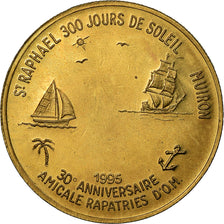 France, Token, 3 Euro de Saint-Raphaël, 1996, MS(65-70), Copper-Nickel-Aluminum