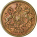 United Kingdom , Token, Jeton de Jeu, Dieu et mon Droit, MS(63), Copper