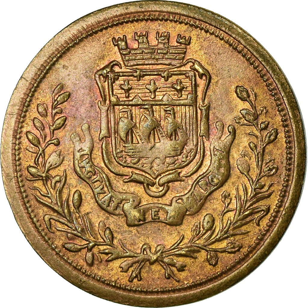 United Kingdom , Token, Jeton de Jeu, Dieu et mon Droit, MS(63), Copper