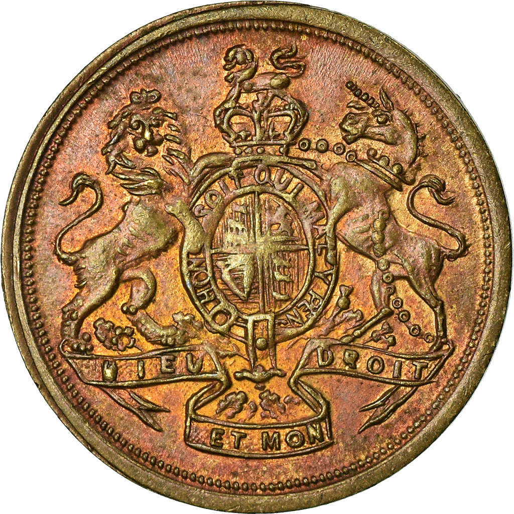 United Kingdom , Jeton, Jeton de Jeu, Dieu et mon Droit, SPL, Cuivre