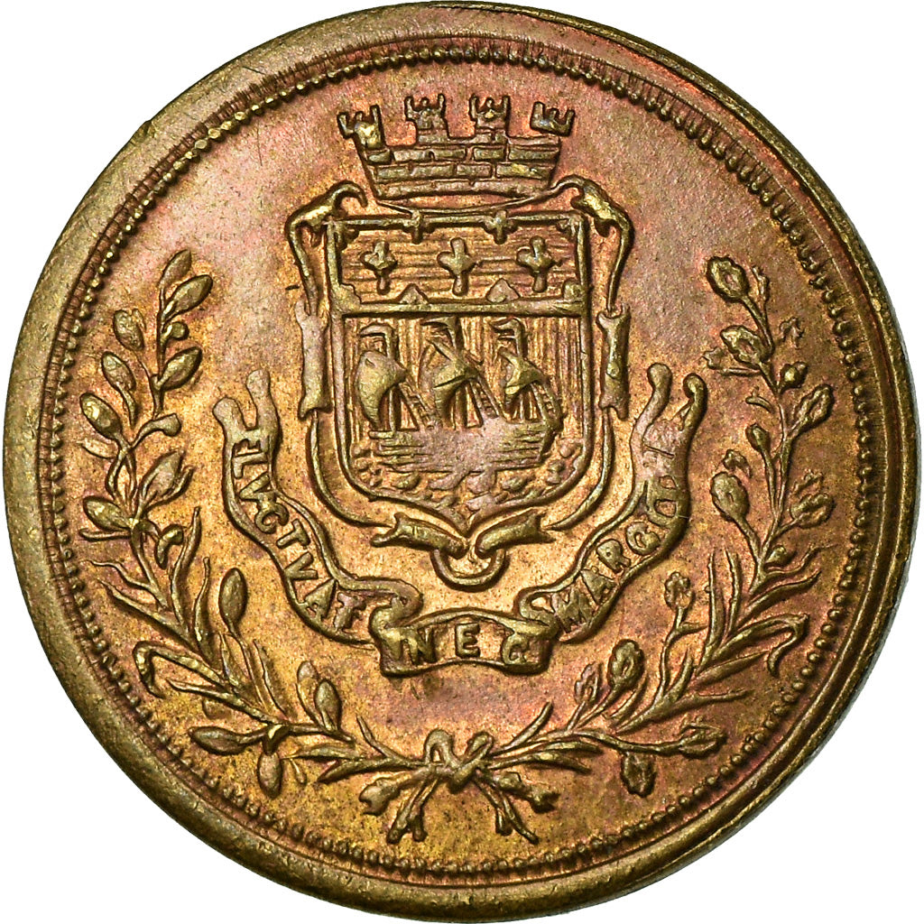 United Kingdom , Jeton, Jeton de Jeu, Dieu et mon Droit, SPL, Cuivre