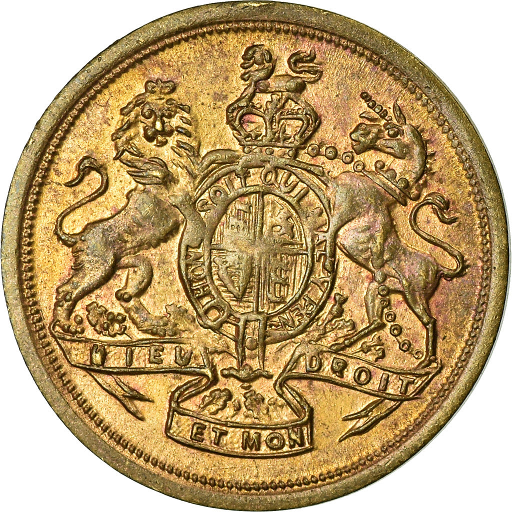 United Kingdom , Jeton, Jeton de Jeu, Dieu et mon Droit, SPL, Cuivre