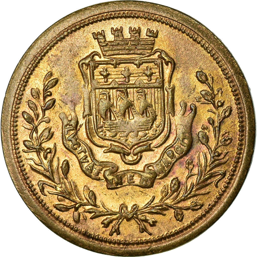 United Kingdom , Jeton, Jeton de Jeu, Dieu et mon Droit, SPL, Cuivre