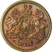 United Kingdom , Token, Jeton de Jeu, Dieu et mon Droit, MS(63), Copper