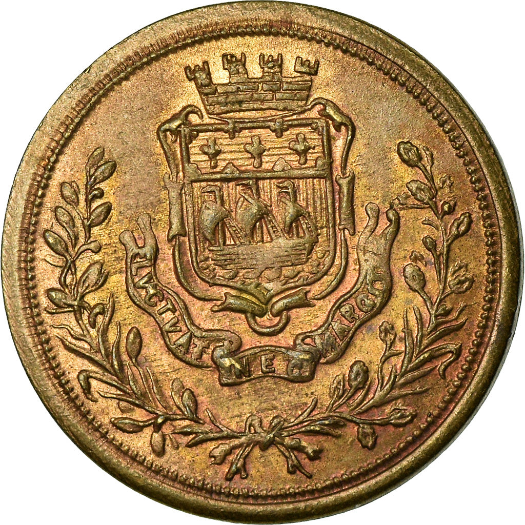 United Kingdom , Token, Jeton de Jeu, Dieu et mon Droit, MS(63), Copper