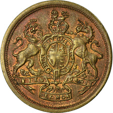 United Kingdom , Token, Jeton de Jeu, Dieu et mon Droit, MS(63), Copper