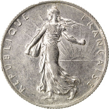 FRANCE, Semeuse, 2 Francs, 1915, Paris, KM #845.1, MS(60-62), Silver, 27,...