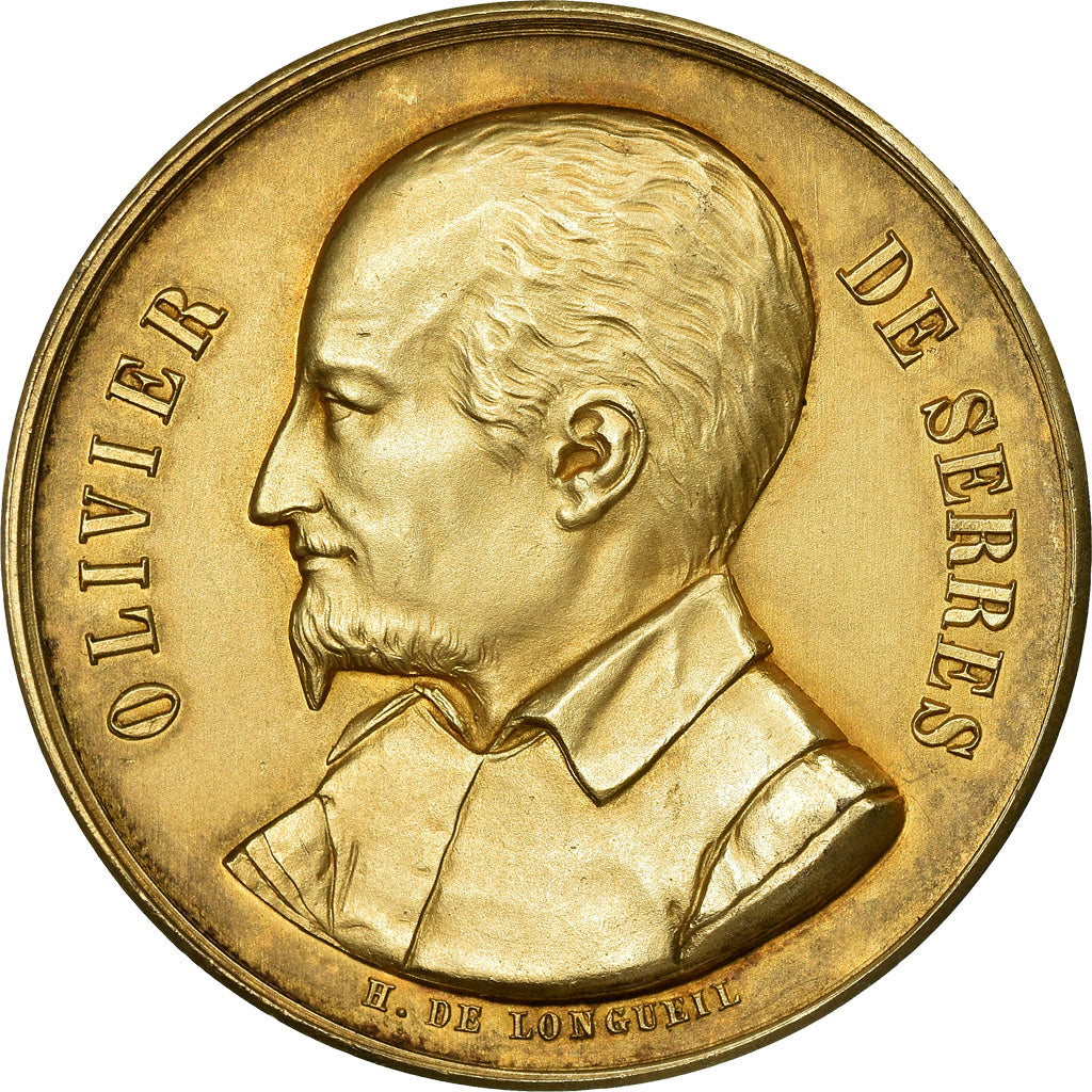 France, Médaille, Concours Agricole de Serquigny, Eure, Olivier de Serres
