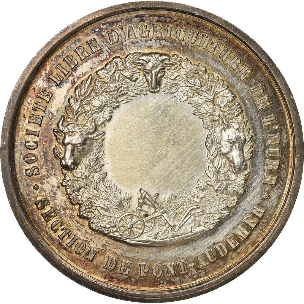France, Medal, Olivier de Serres, Agriculture de l'Eure, Pont-Audemer, De