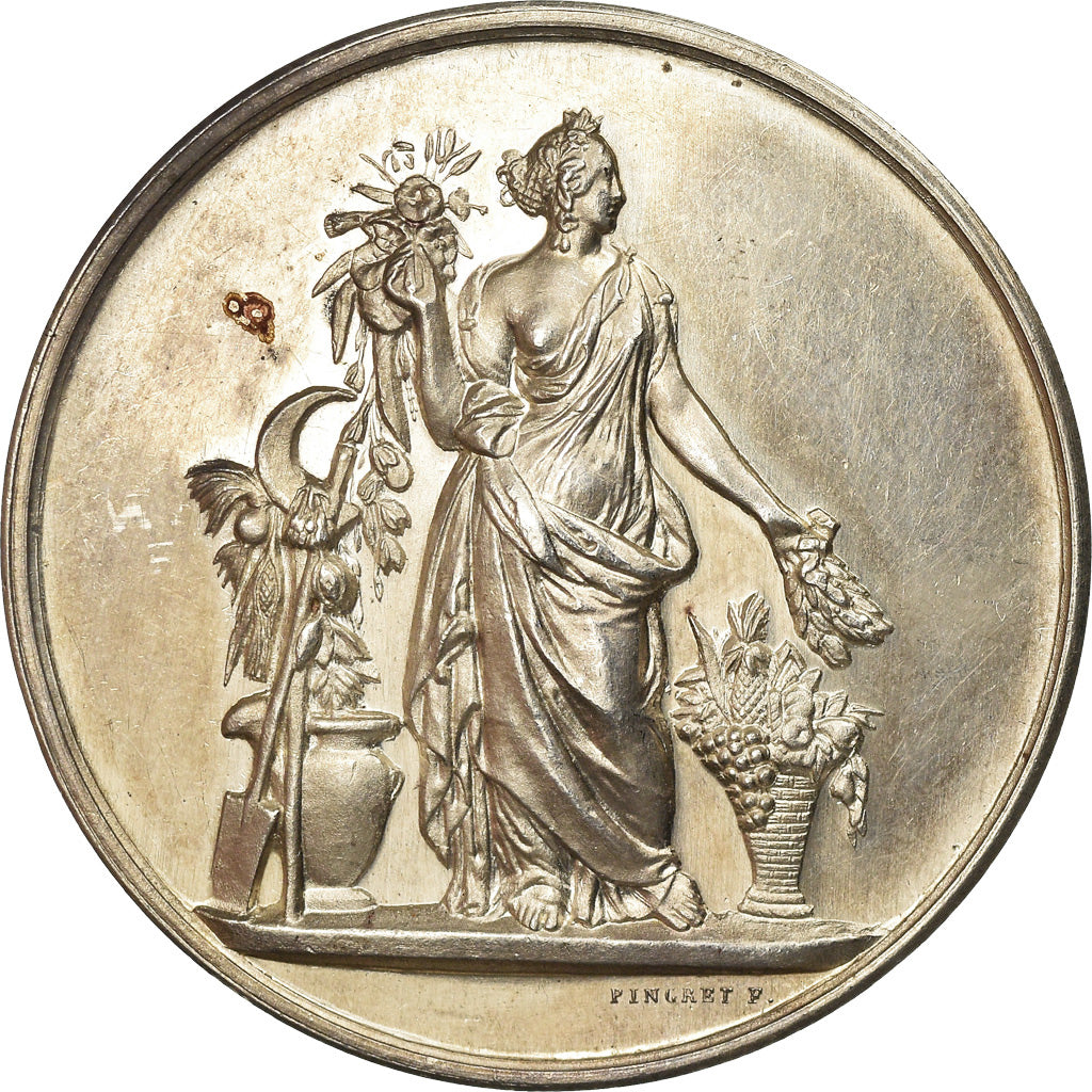 France, Medal, Société d'Horticulture de Caen et du Calvados, Pingret