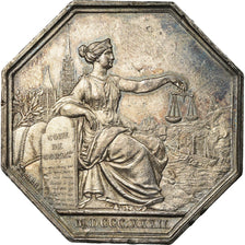 France, Médaille, Justice, Tribunal de Commerce de Rouen, 1832, Barre, TTB+