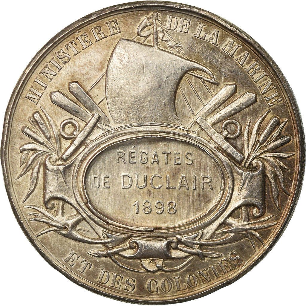 Frankreich, Token, Régates de Duclair, Marine et Colonies, Shipping, 1898