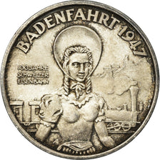 Switzerland, Medal, Centenaire des Chemins de Fer, Baden, Railway, 1947