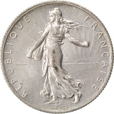 Coin, France, Semeuse, 2 Francs, 1917, AU(55-58), Silver, Gadoury:532