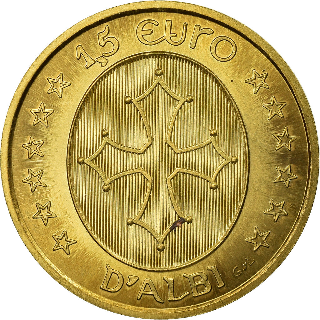 France, Token, Euro des Villes, 1.5 Euro d'Albi, 1996, MS(64)