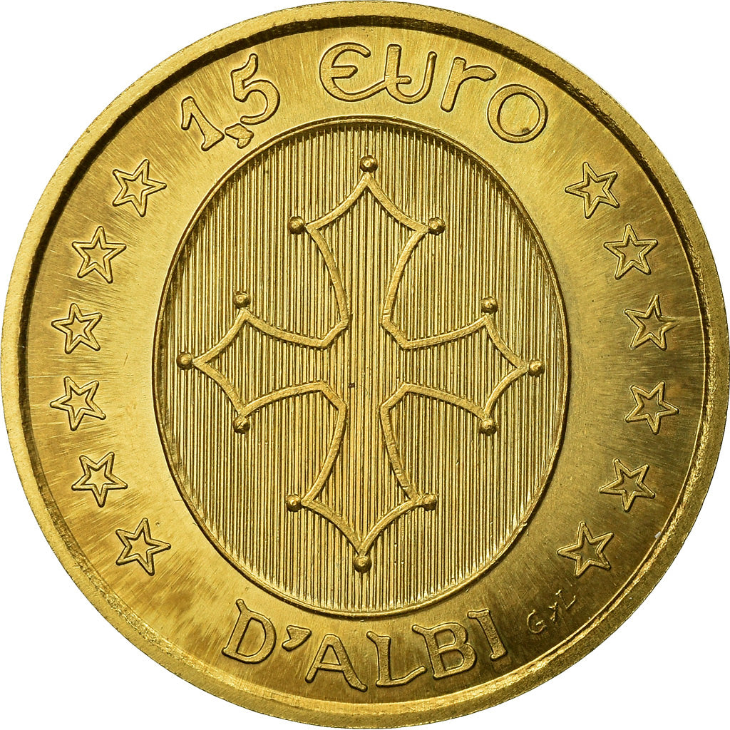 France, Token, Euro des Villes, 1.5 Euro d'Albi, 1996, MS(65-70)