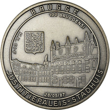 Belgium, Token, Bruges, Justitiepaleis-Stadhuis, 1987, MS(64), Copper-nickel