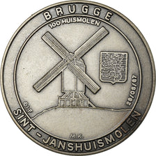Belgium, Token, Bruges, Sint-Janshuismolen, 1987, MS(64), Copper-nickel