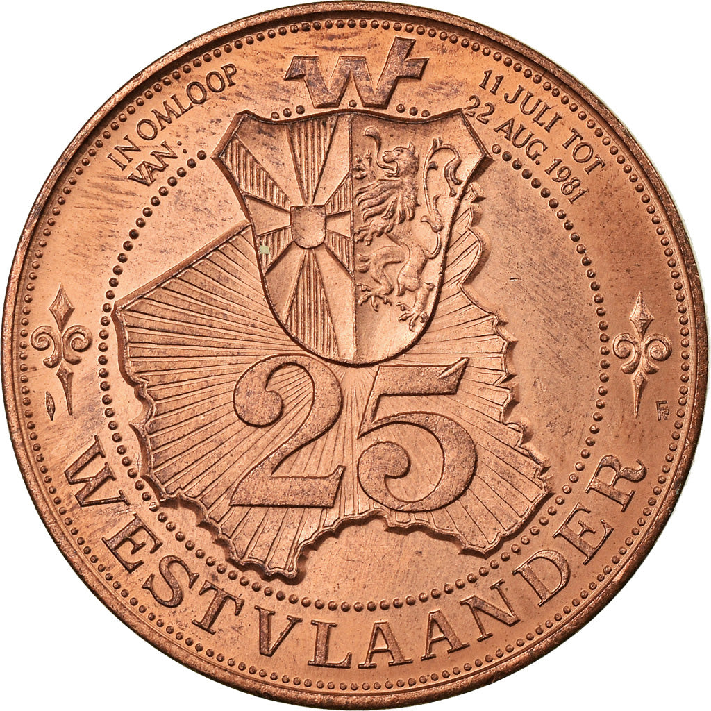 Belgium, Token, Westvlaander, De Panne-De Haan-Knokke-Heist, 1981, MS(64)