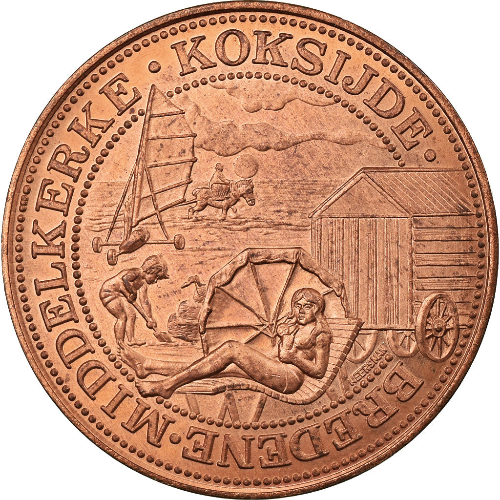 Belgio, Token, Westvlaander, Bredene-Middelkerke-Koksijde, 1981, SPL+, Rame