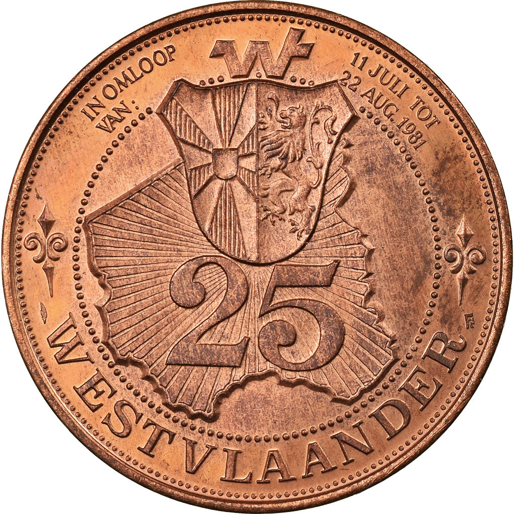 Belgio, Token, Westvlaander, Gistel-Poperinge-Moorslede, 1981, SPL+, Rame