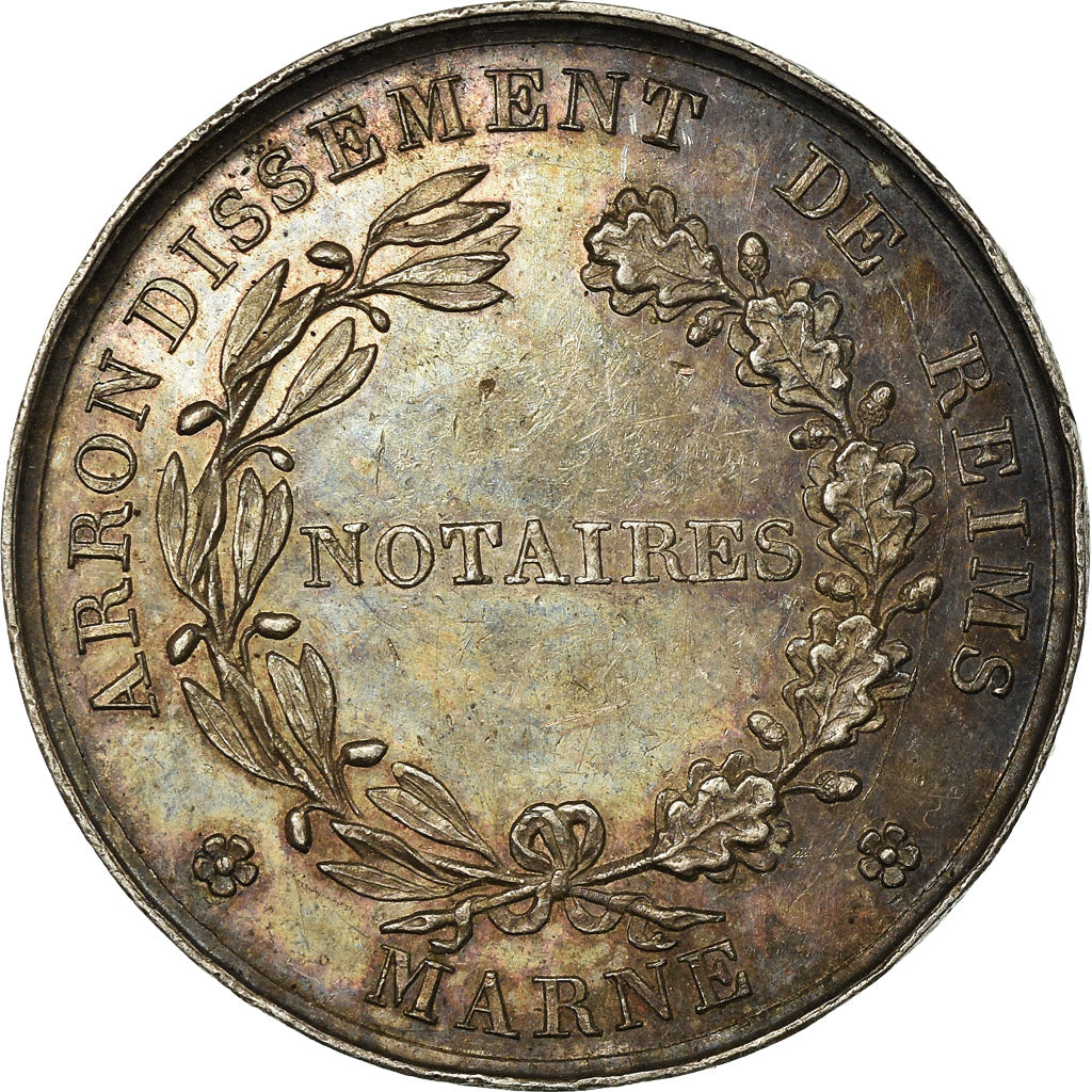 Frankreich, Token, Notaires de l'Arrondissement de Reims, 1824, Tiolier, SS