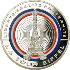 France, Medal, Les Fleurons Français, La Tour Eiffel, MS(65-70), Copper Plated