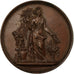 France, Medal, Société d'Horticulture d'Eure-et-Loir, 1869, MS(60-62), Copper