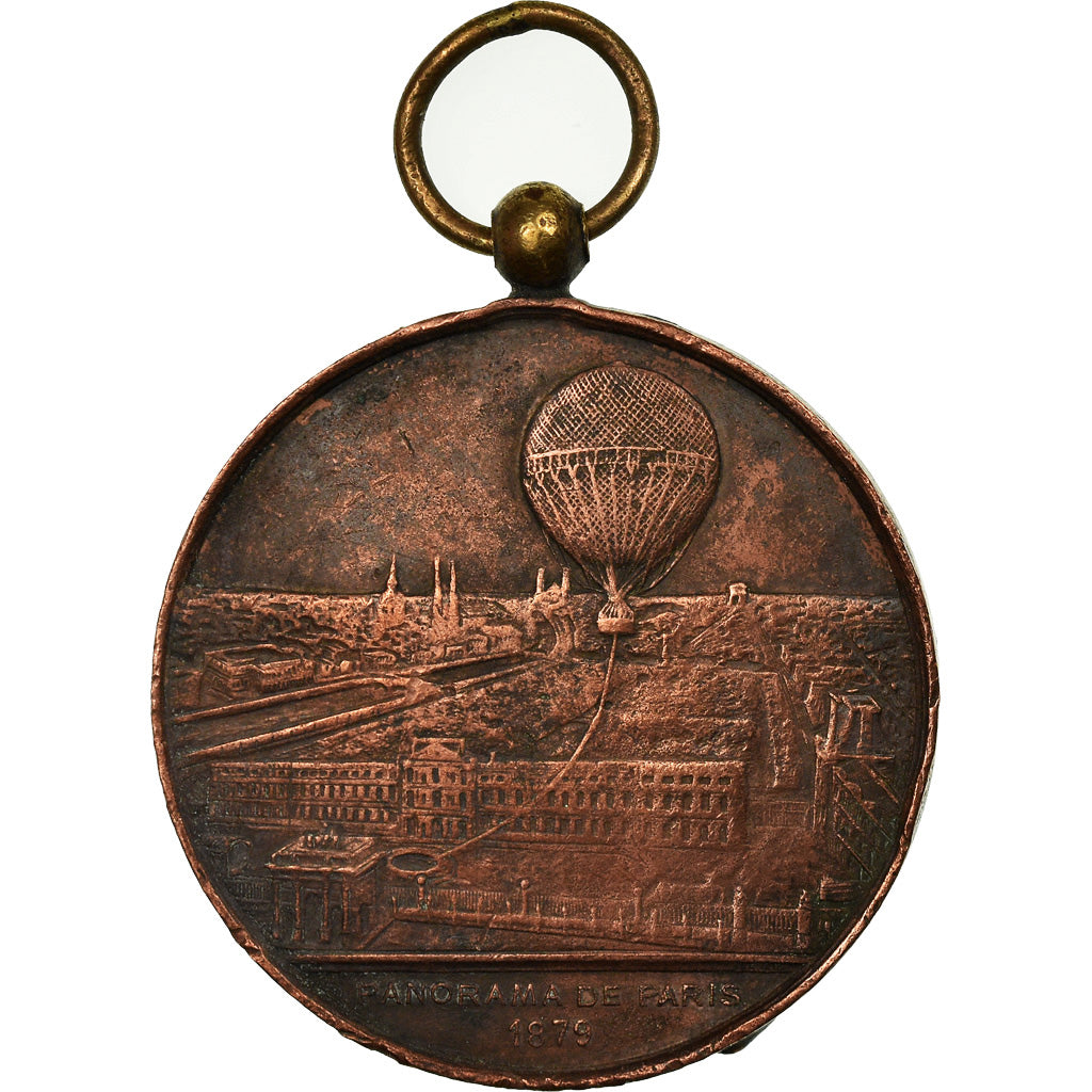 France, Medal, Ascension en Ballon Captif à Vapeur, Panorama de Paris, Sciences